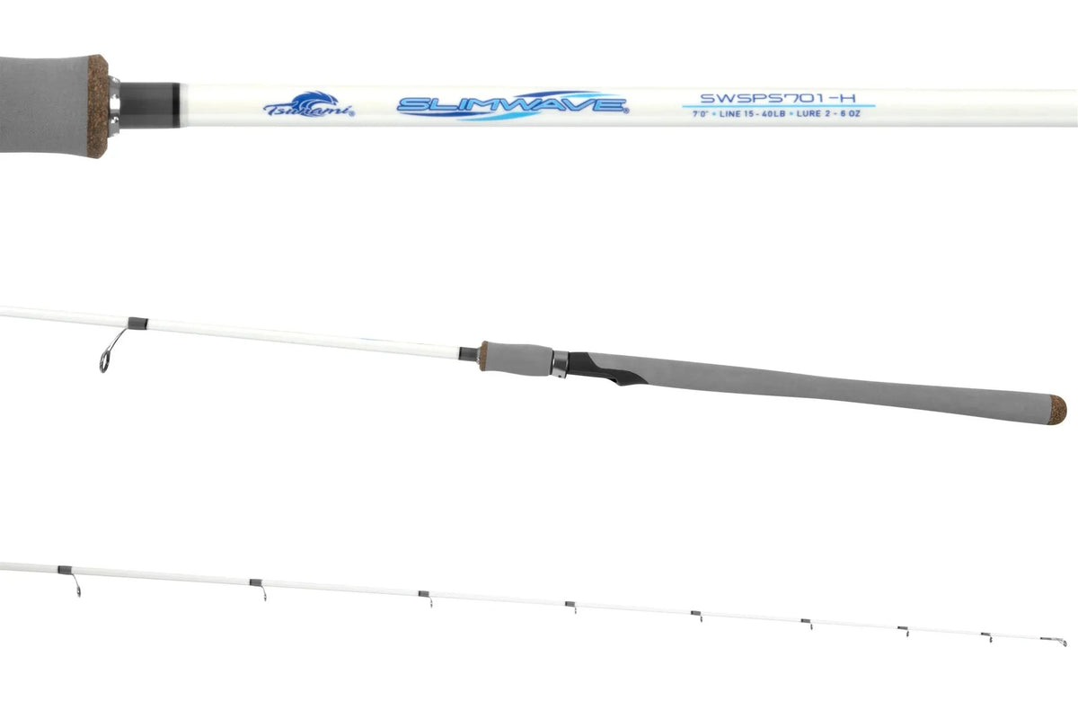 Slim Wave White Jigging Spinning Rod 6'4" Medium Heavy L728597