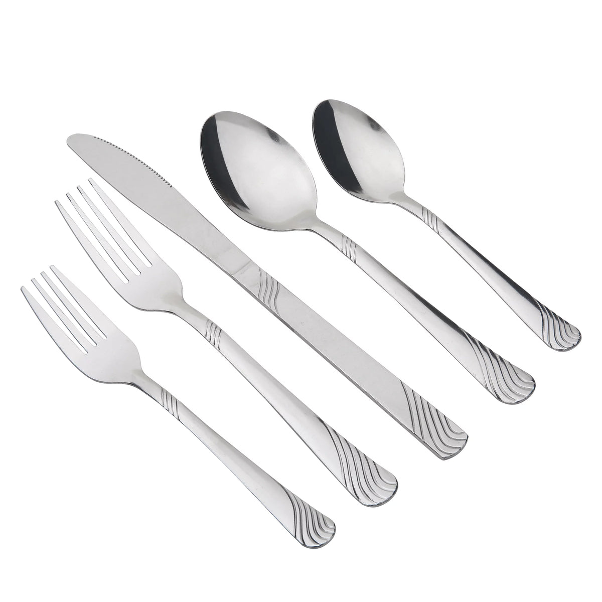 49 Piece Stainless Steel Flatware Set I68968