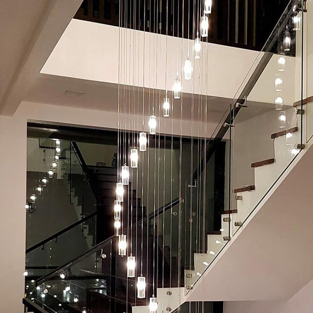 Modern Crystal Chandeliers LED Light Fixture 36-Lights M503