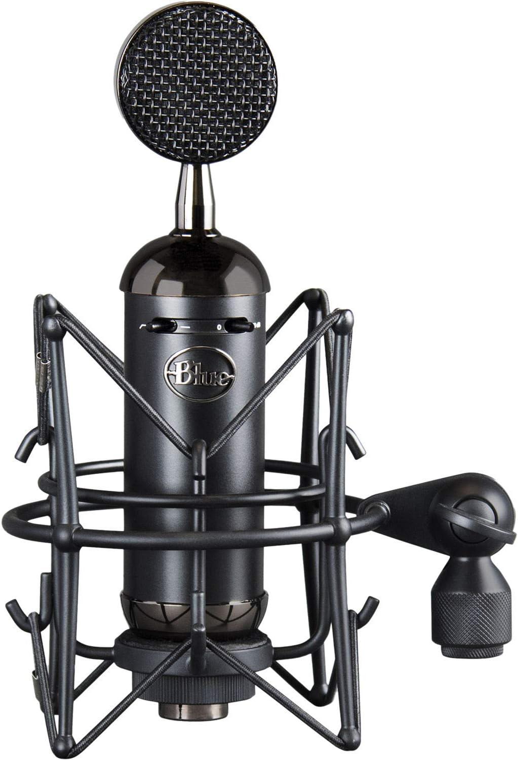 Blue Blackout XLR Condenser Microphone Bundle with Monitor Headphones, Pop Filter & XLR Cable F538