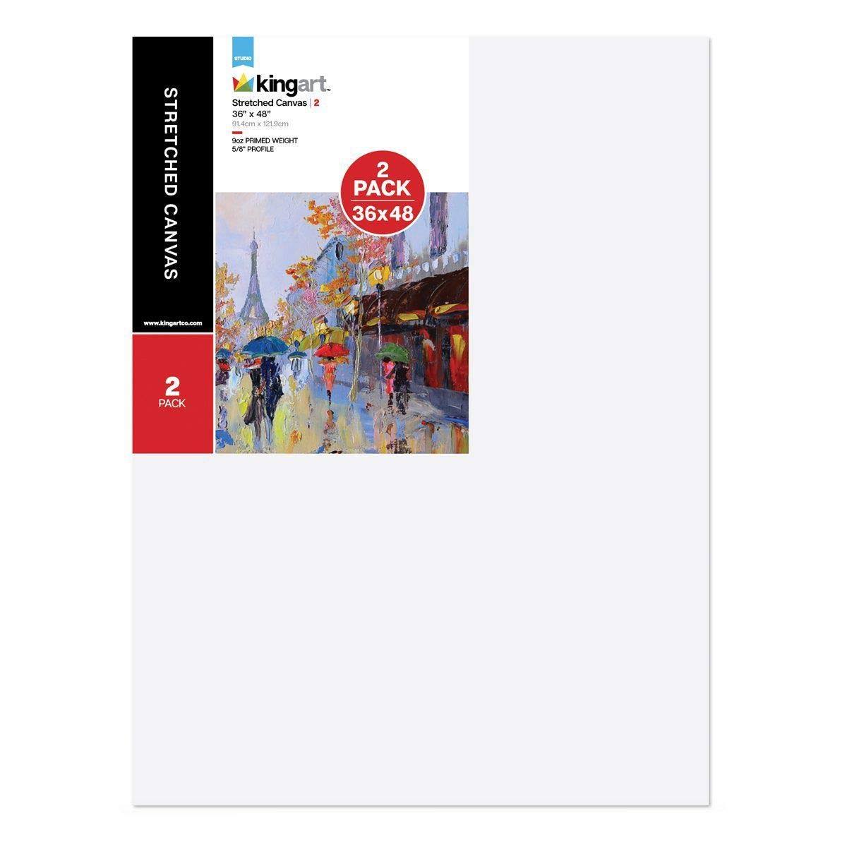 White Stretched Canvas 36 x 48 inch 2-Pack P58942