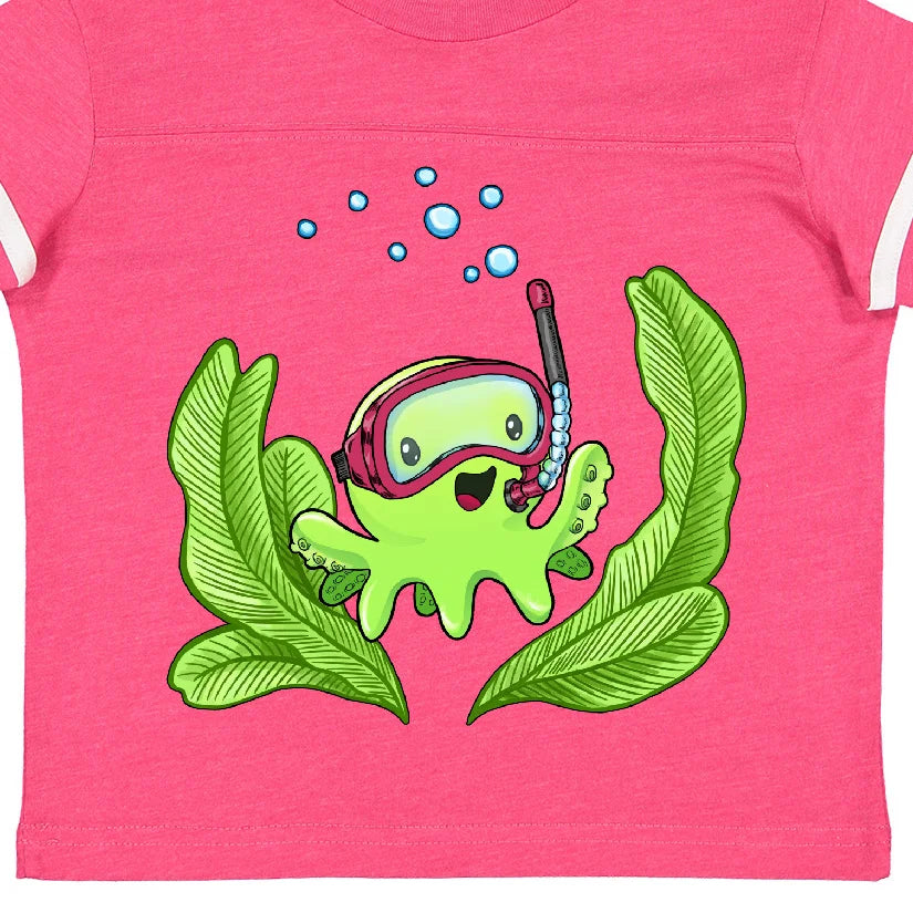 Octopus Snorkeling Mask Toddler T-Shirt R353