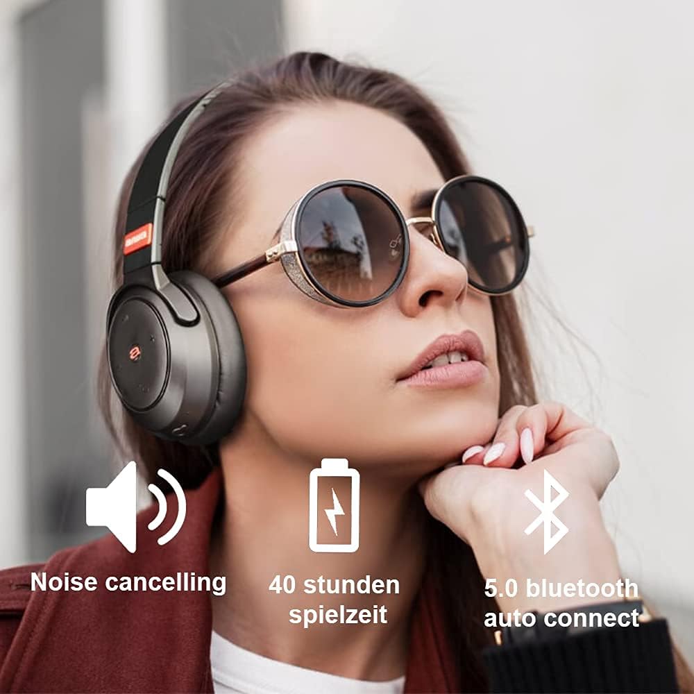 Bluetooth Active Noise Cancelling Over Ear Headphones E915