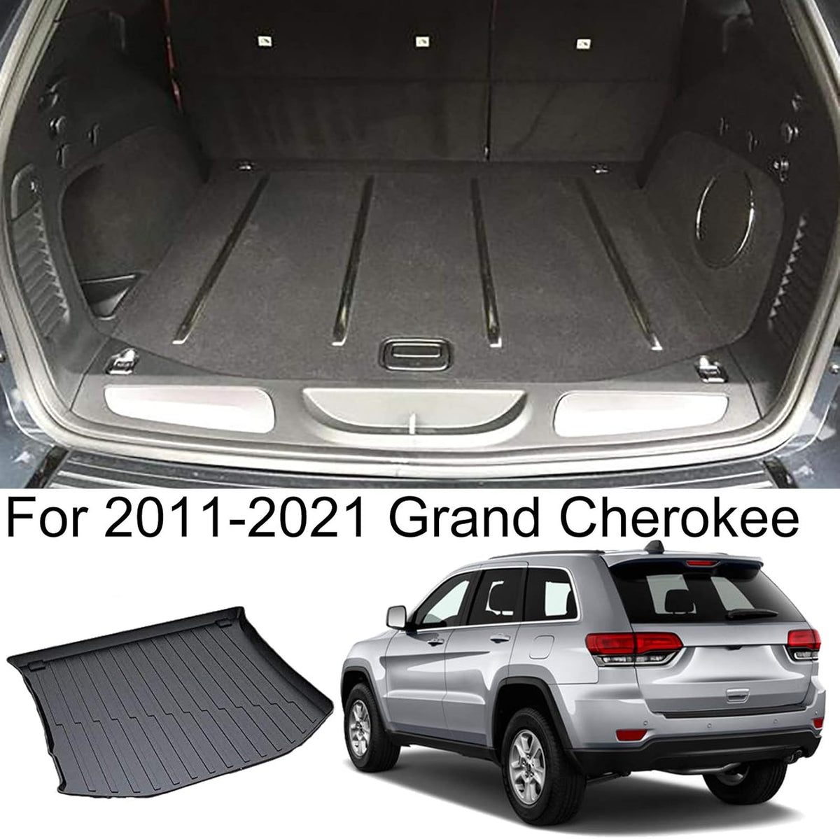 Cargo Liner Trunk Floor Mat Waterproof Protector for 2011-2021 Jeep Grand Cherokee X325315