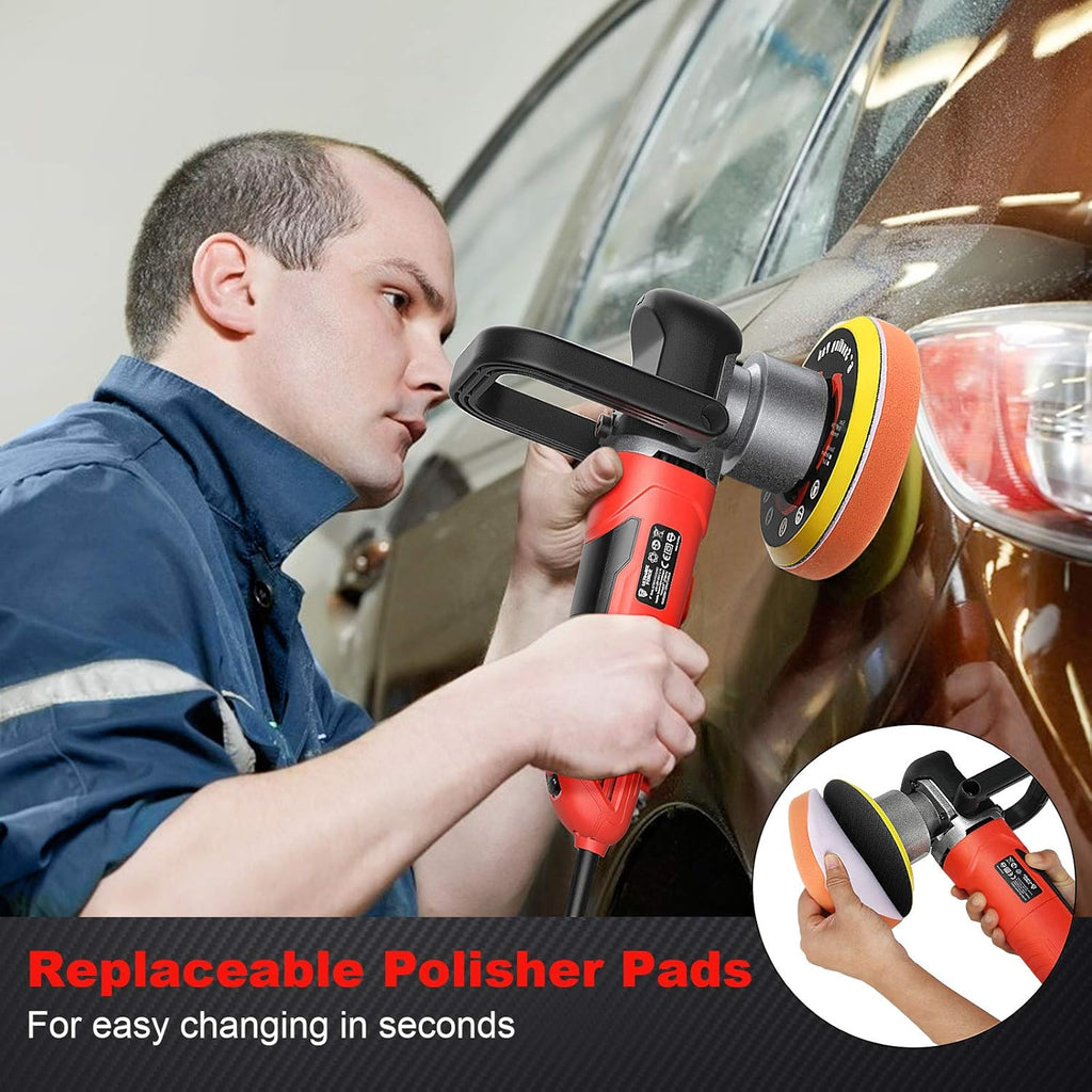 6 Inch Dual Action Random Orbital Car Buffer Polisher A1095