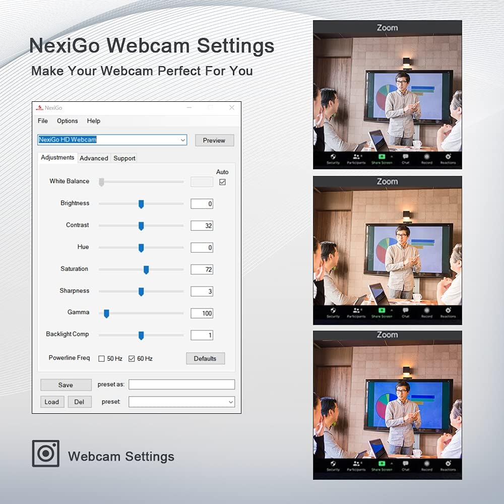 1080P AutoFocus USB Webcam with Microphone and Privacy Cover R86858