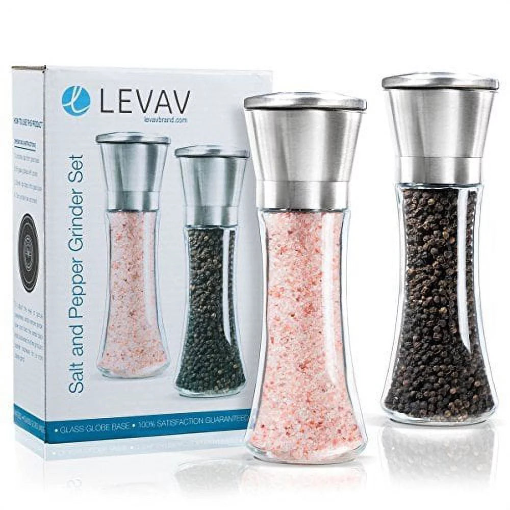 Stainless Steel Salt and Pepper Grinder Set of 2 A583