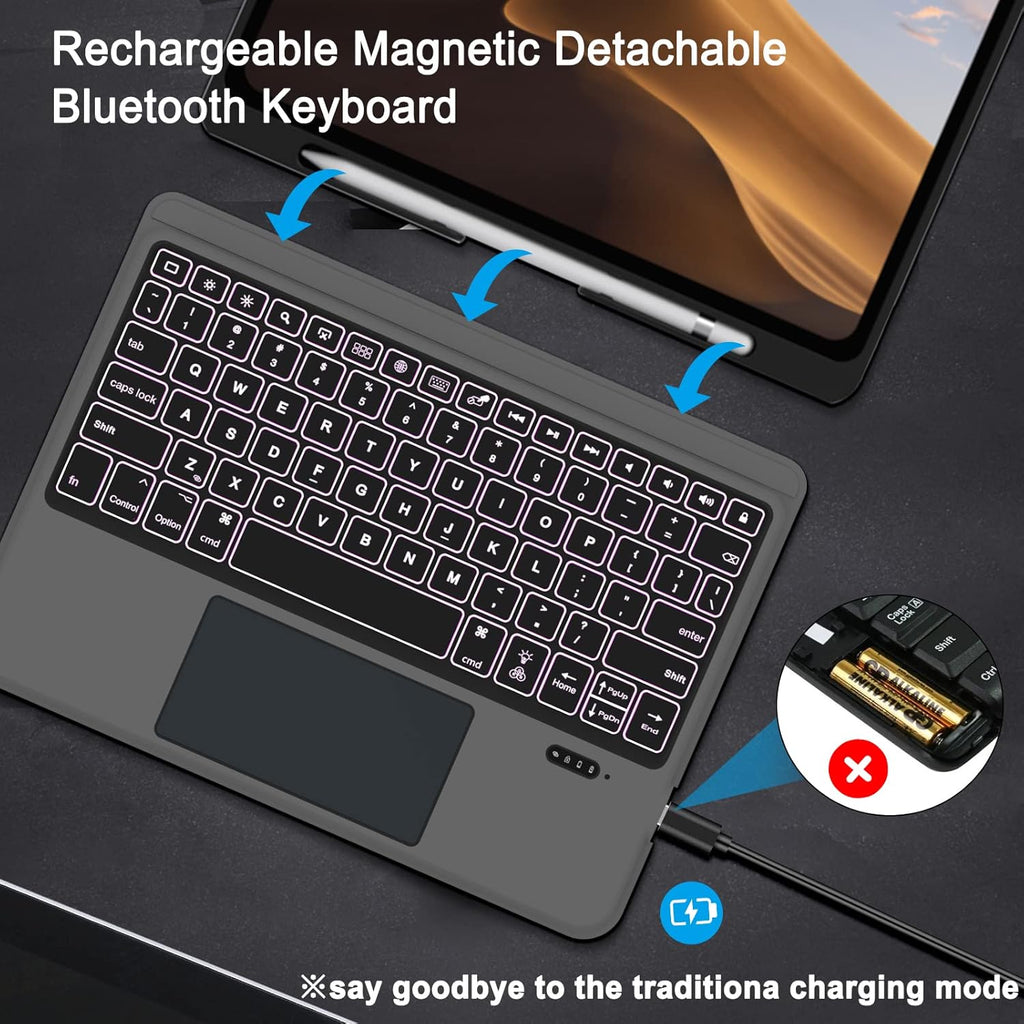 Backlit Keyboard Case for iPad Air 4th Gen 10.9 inch Q324782