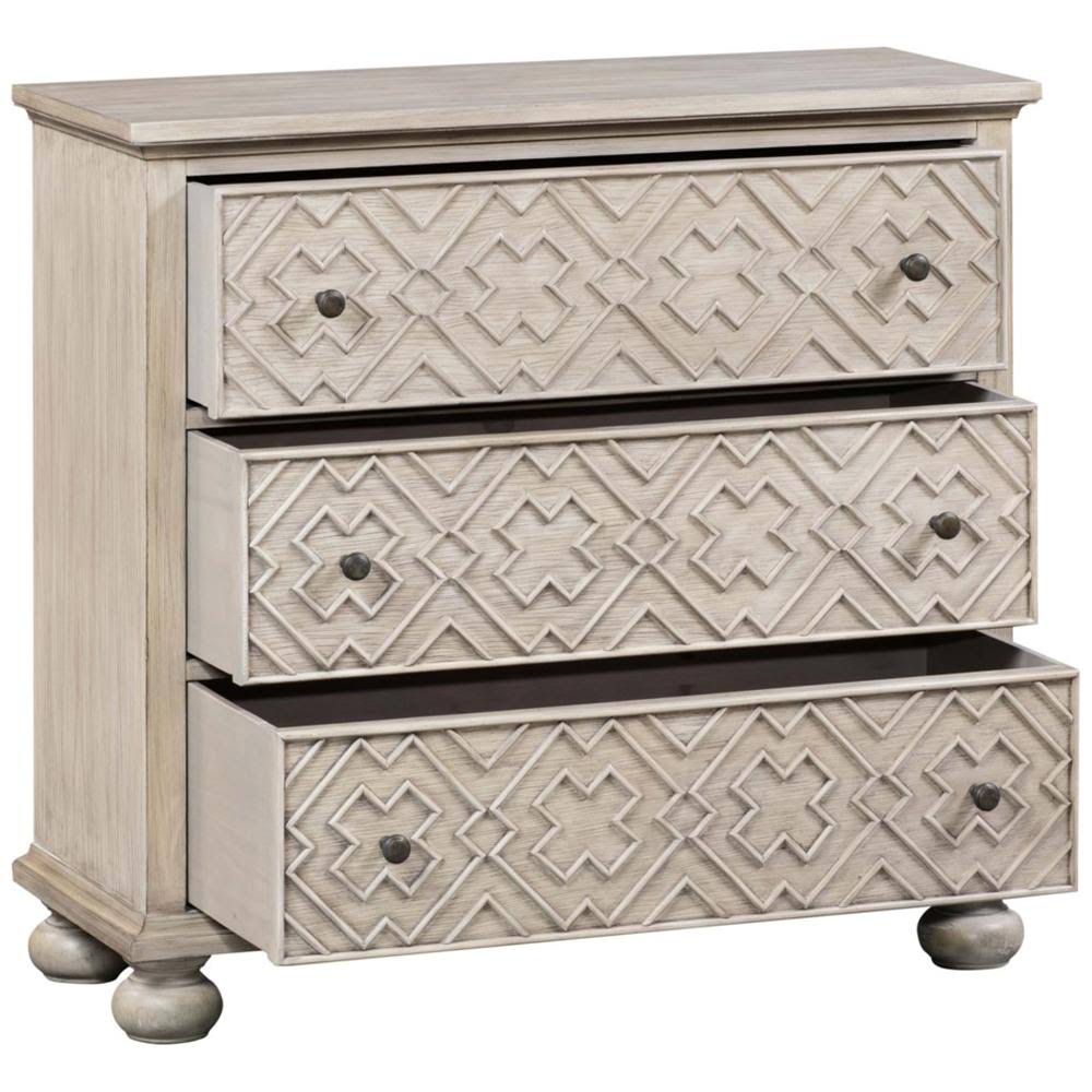 3 Drawer Fretwork Pattern Chest Y555