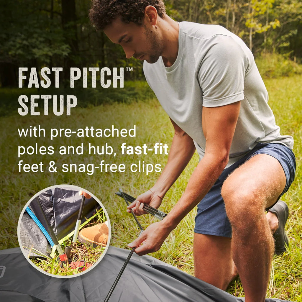 6-Person Dark Room Dome Camping Tent with Screen Room B1161