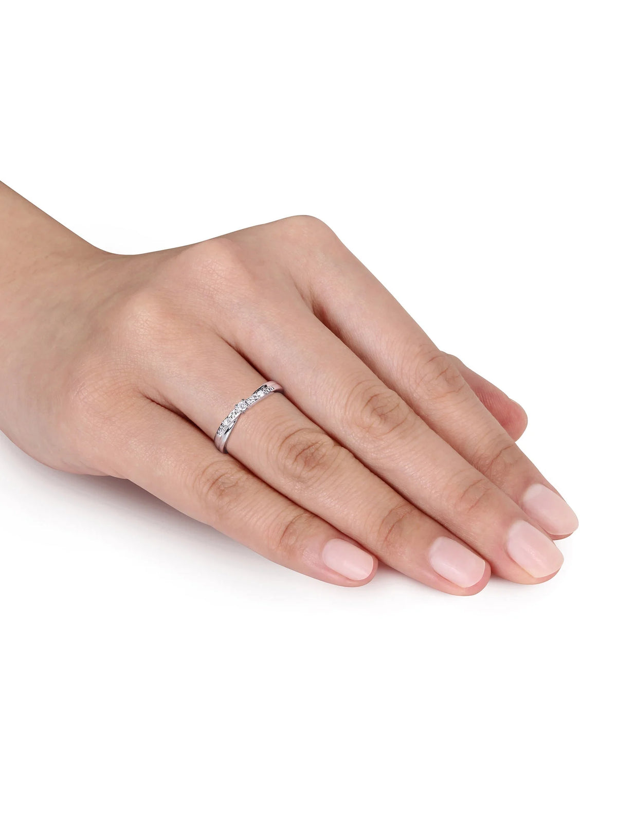 Diamond-Accent 10kt White Gold Promise Ring O4755