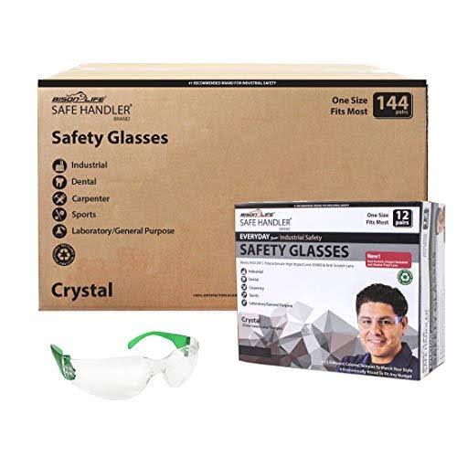 Clear Polycarbonate Safety Glasses, Case of 12 Boxes X566173