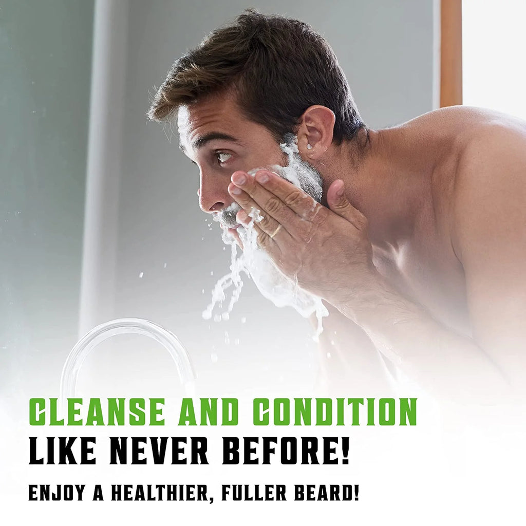 Beard Wash & Beard Conditioner Peppermint & Eucalyptus 34 Oz G46991