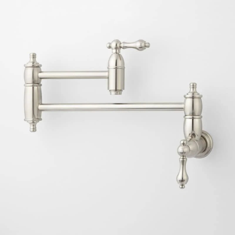 Brushed Nickel Wall Mounted Pot Filler Faucet D6629