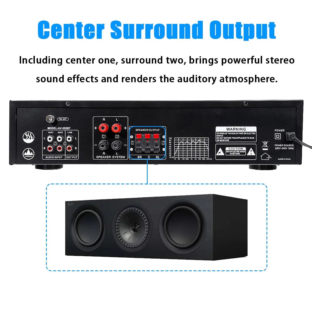 4000W Bluetooth Audio Power Amplifier N50567