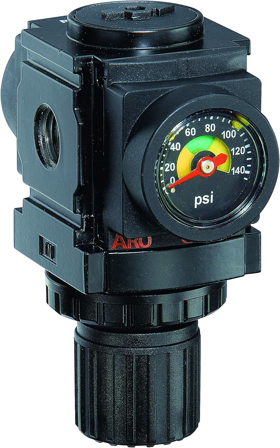 Air Regulator 1/2" NPT with Gauge, 250 psi Max Inlet, Pack of 2 E545414