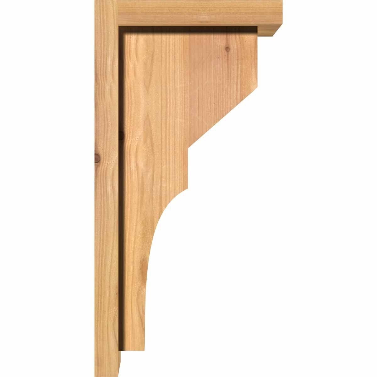 Monterey Smooth Corbel with Backplate, Western Red Cedar C73371