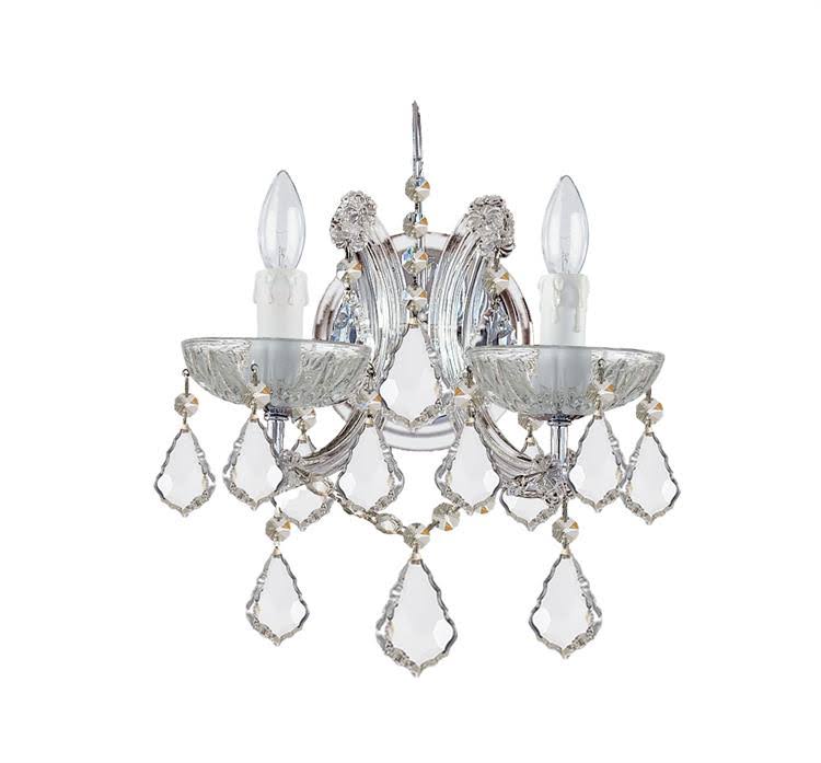 Crystal Chrome Sconce P900139