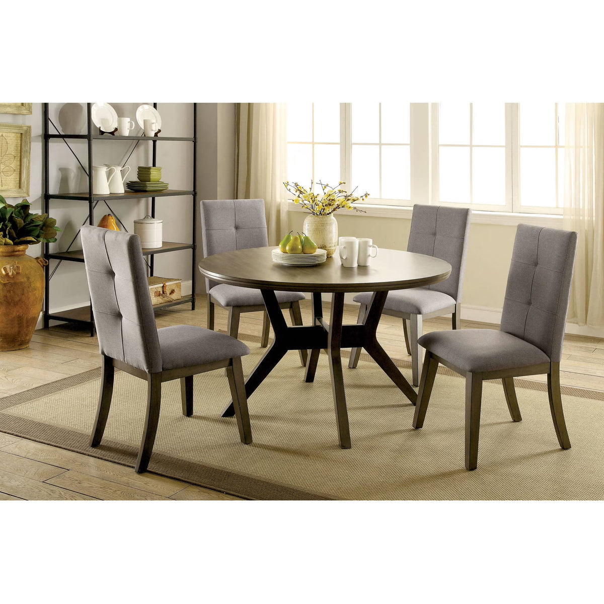 Mid-Century Round Dining Table Q991
