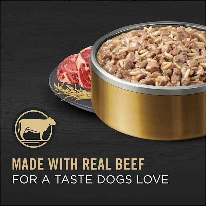 Senior Wet Dog Food Beef & Rice Gravy Entree M596