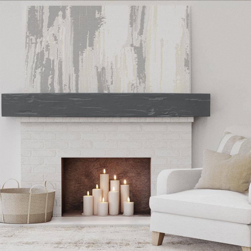 Aged Ash Faux Wood Fireplace Mantel C703