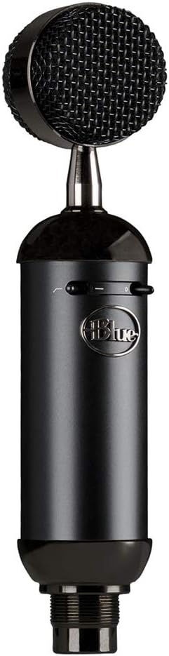 Blue Blackout XLR Condenser Microphone Bundle with Monitor Headphones, Pop Filter & XLR Cable F538