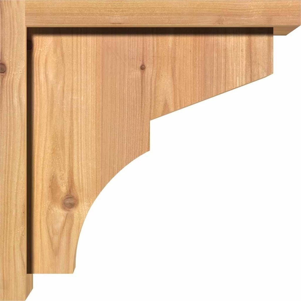 Monterey Smooth Corbel with Backplate, Western Red Cedar C73371