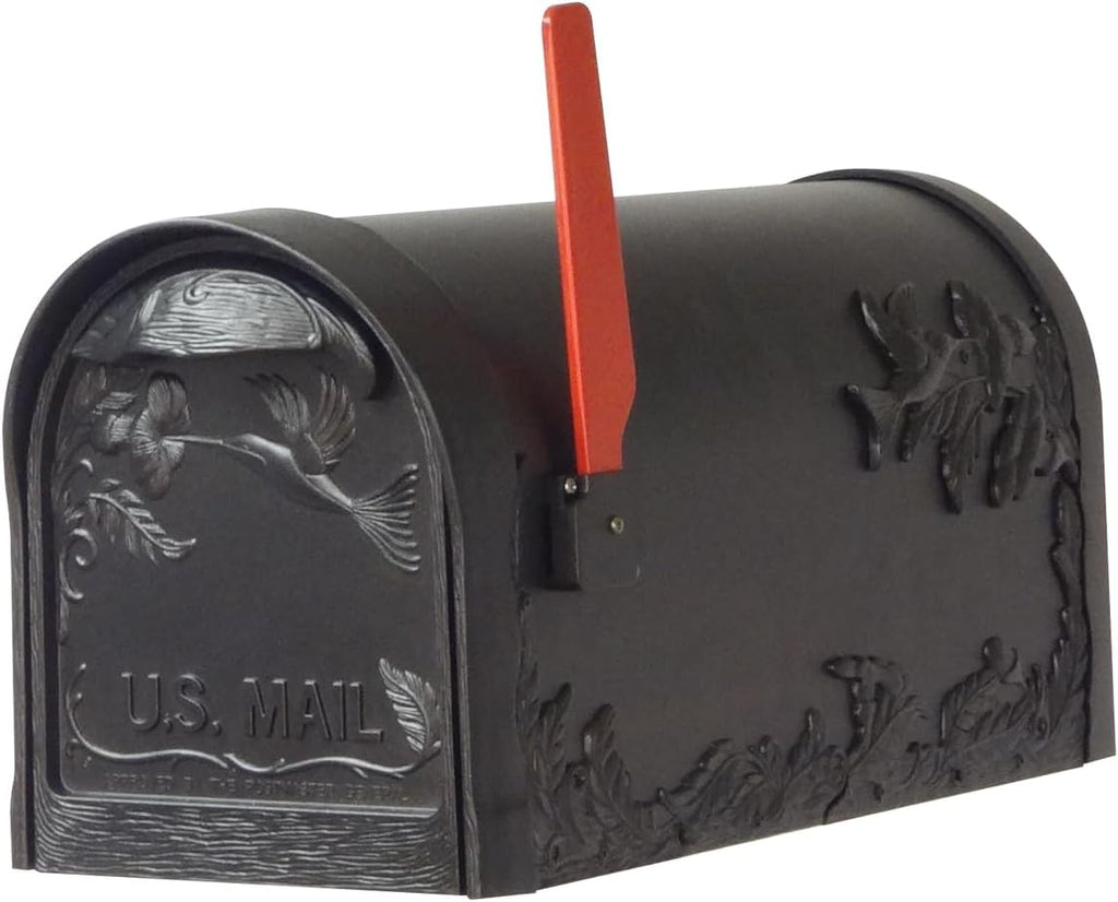 Hummingbird Curbside Mailbox with Locking Insert and Mailbox Post K1539