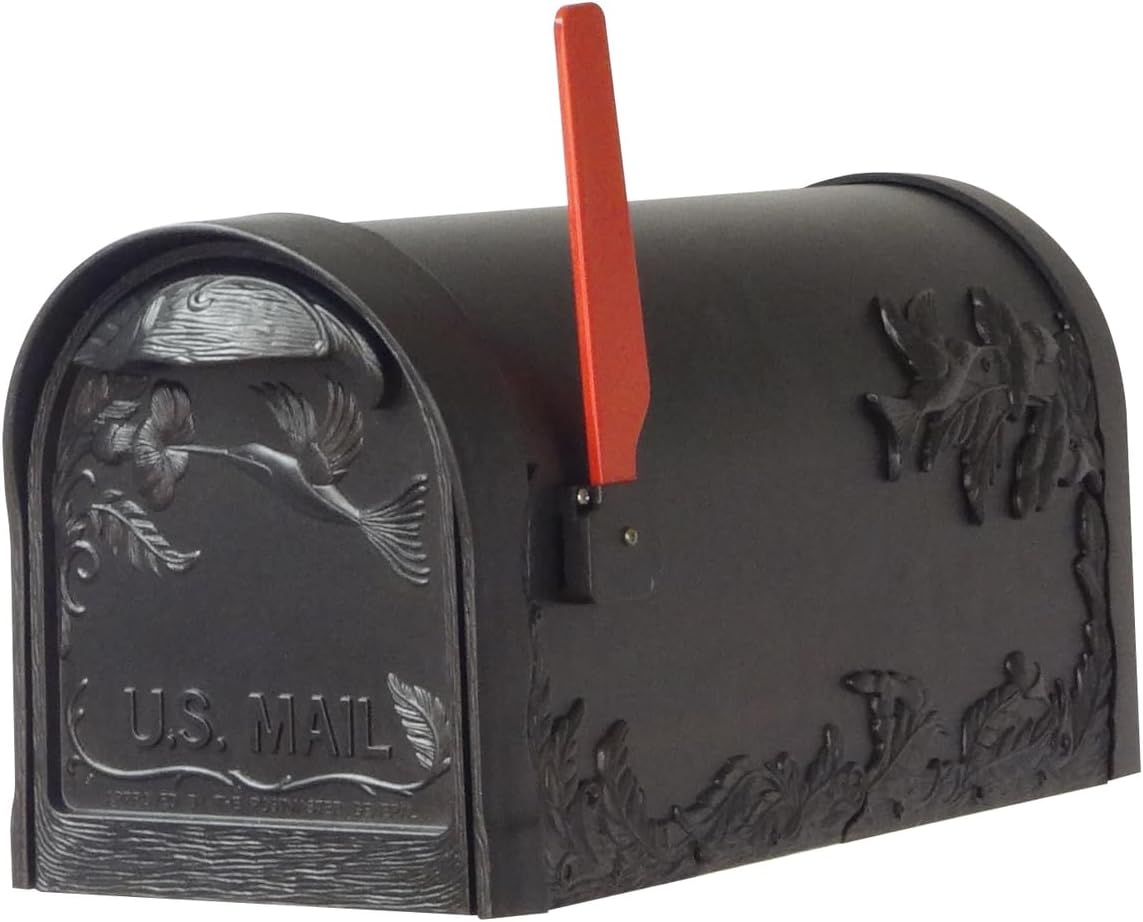 Hummingbird Curbside Mailbox with Locking Insert and Mailbox Post K1539