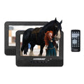 Portable 7 inch Dual Screen DVD Player with Rechargeable Battery B206