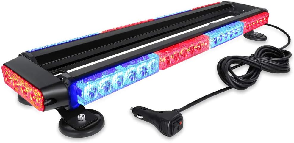 Magnetic Roof Flashing LED Emergency Strobe Light Bar P6438