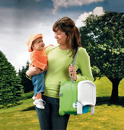 Green Adjustable Toddler Booster Seat with Dishwasher Safe Tray G8806