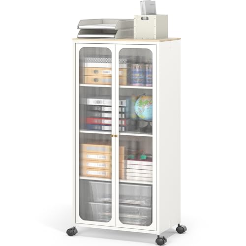 45" Tall Metal Storage Cabinet with Wheels A832704