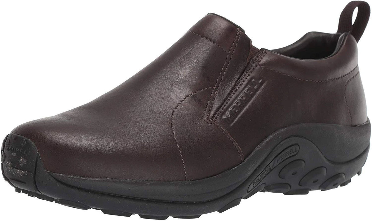 Espresso Leather Slip-On Shoes Y4083