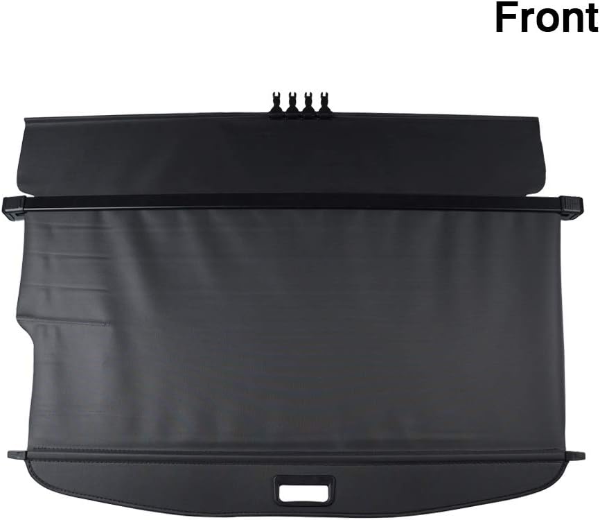 Black Retractable Rear Trunk Cargo Cover R806
