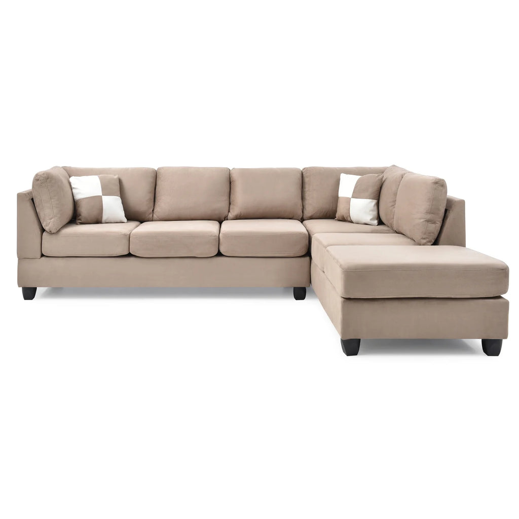 Mocha Sectional (3 Boxes) A52899