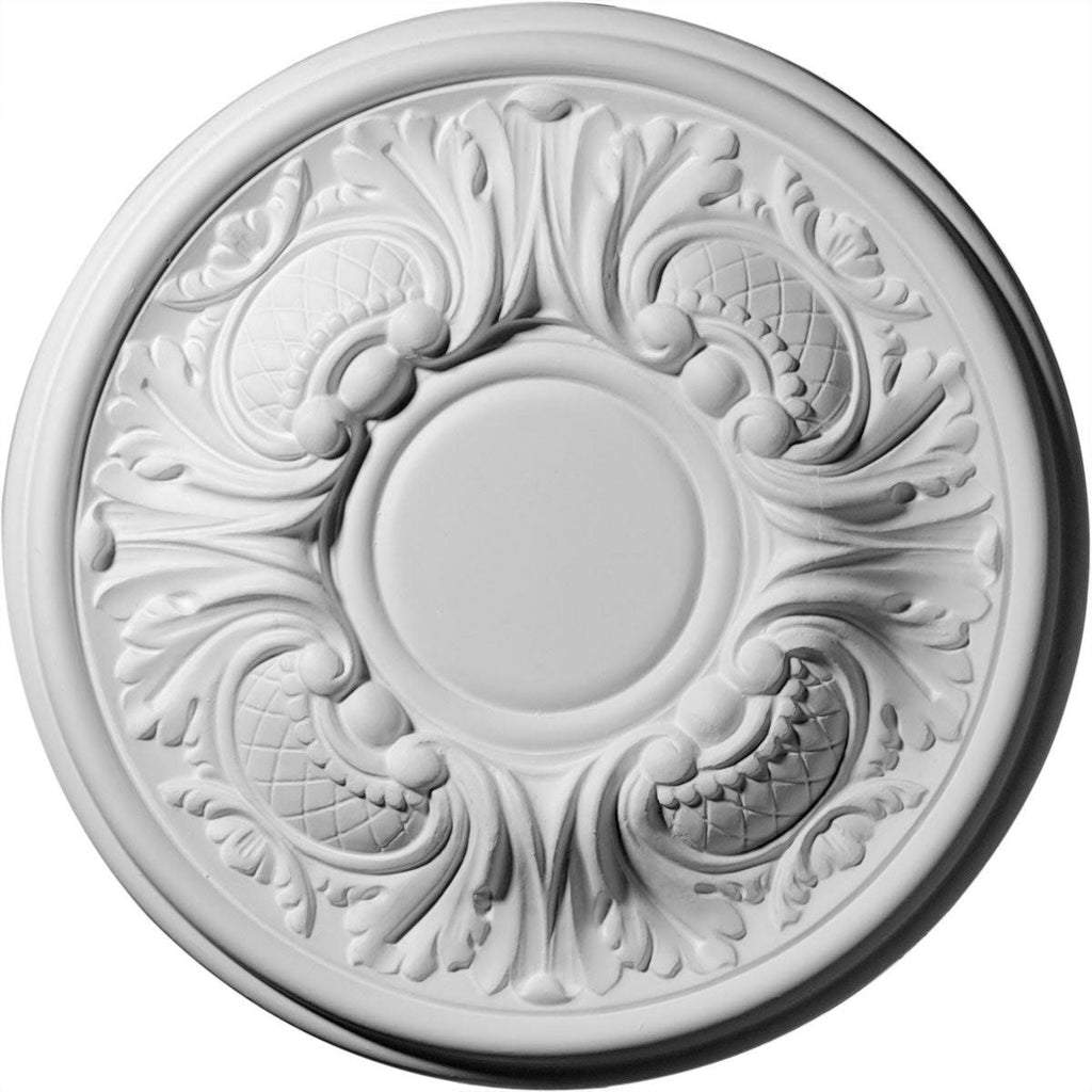 Hand-Painted Flash Blue Ceiling Medallion T11881
