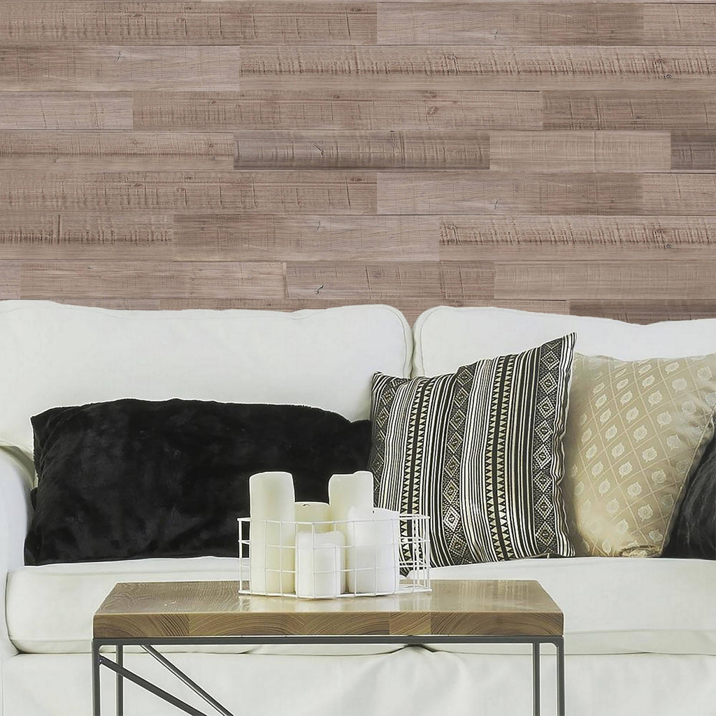 Reclaimed Peel & Stick Solid Wood Wall Paneling G54225