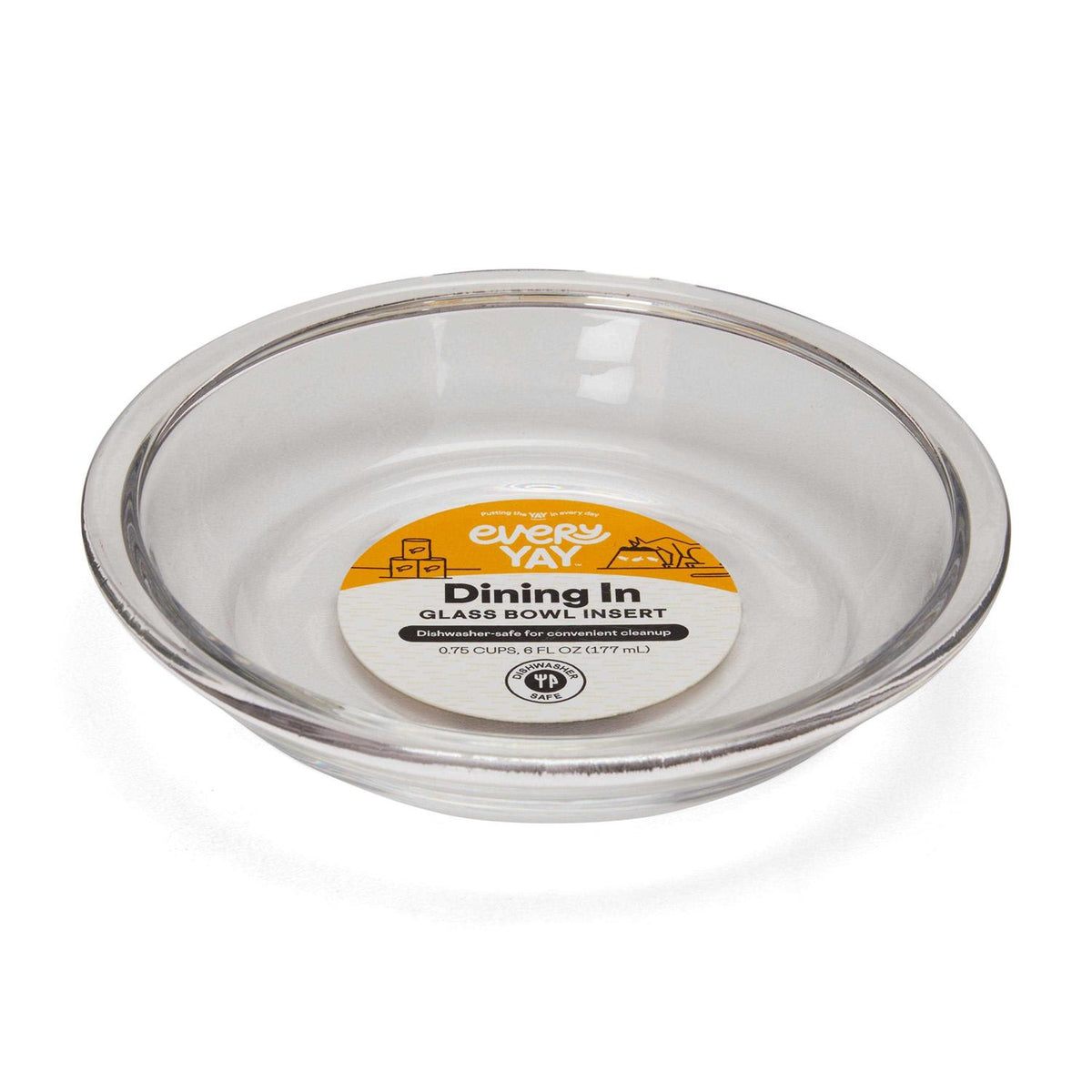 Glass Insert Cat Bowl X264