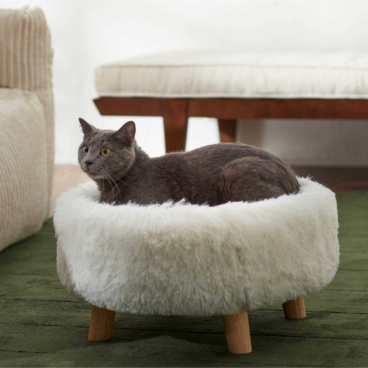 Round Elevated Cat Bed I42393