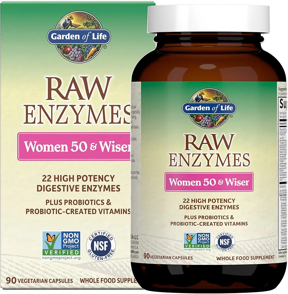90 Capsules Digestive Enzymes with Bromelain, Papain & Lactase N247