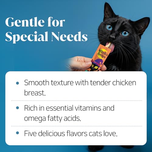 Lickable Creamy Cat Treats, Grain-Free, 100 Tubes, 0.5oz Q100