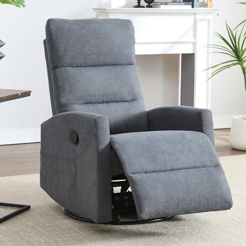 Beige Vibration Massage Swivel Rocker Recliner Chair T99999