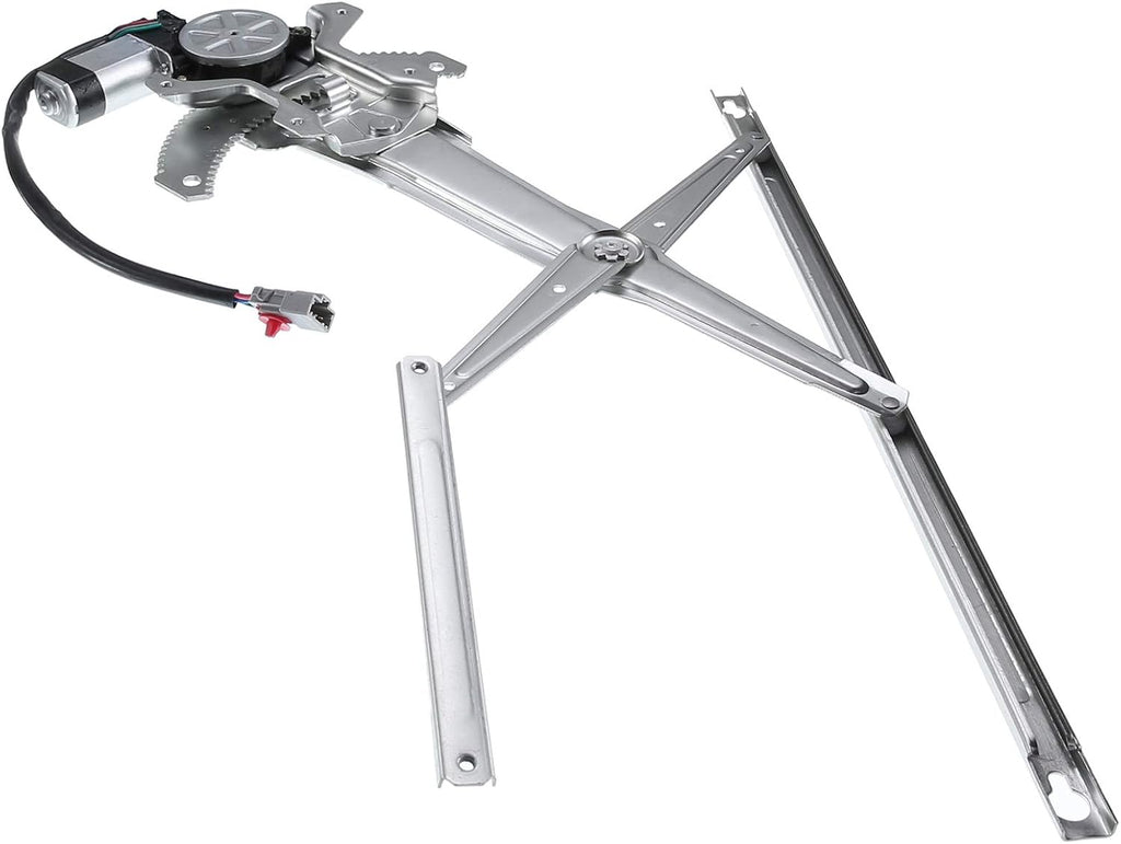 Front Left Driver Side Power Window Regulator with Motor for 1997-2001 Honda CR-V (4 Pins Plug) Pack of 2 R7267