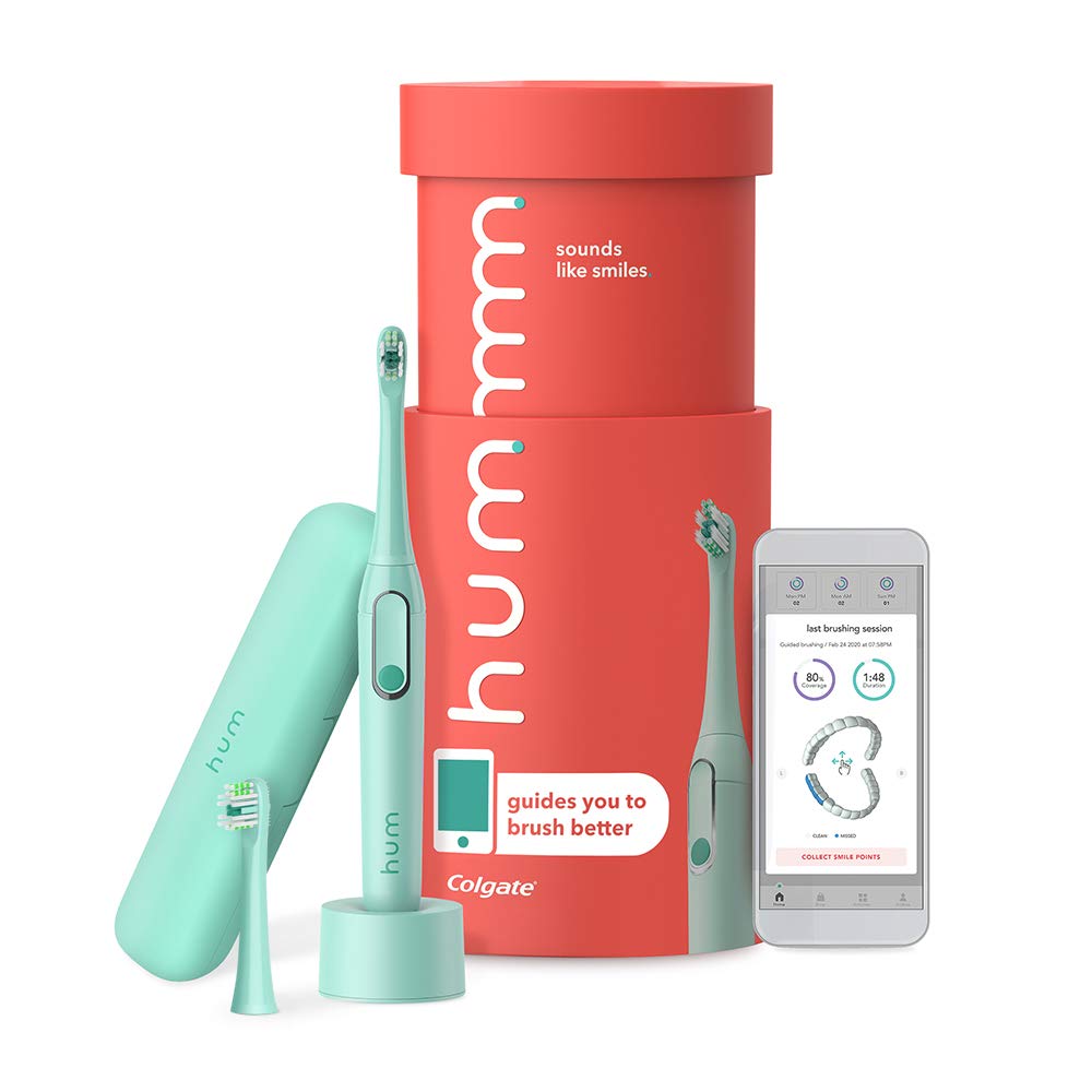 Blue Electric Toothbrush Kit, Rechargeable Sonic Toothbrush with Travel Case & Bonus Replacement Brush Head, Pack of 2 J744