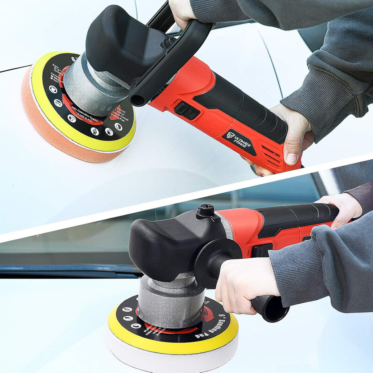 6 Inch Dual Action Random Orbital Car Buffer Polisher A1095