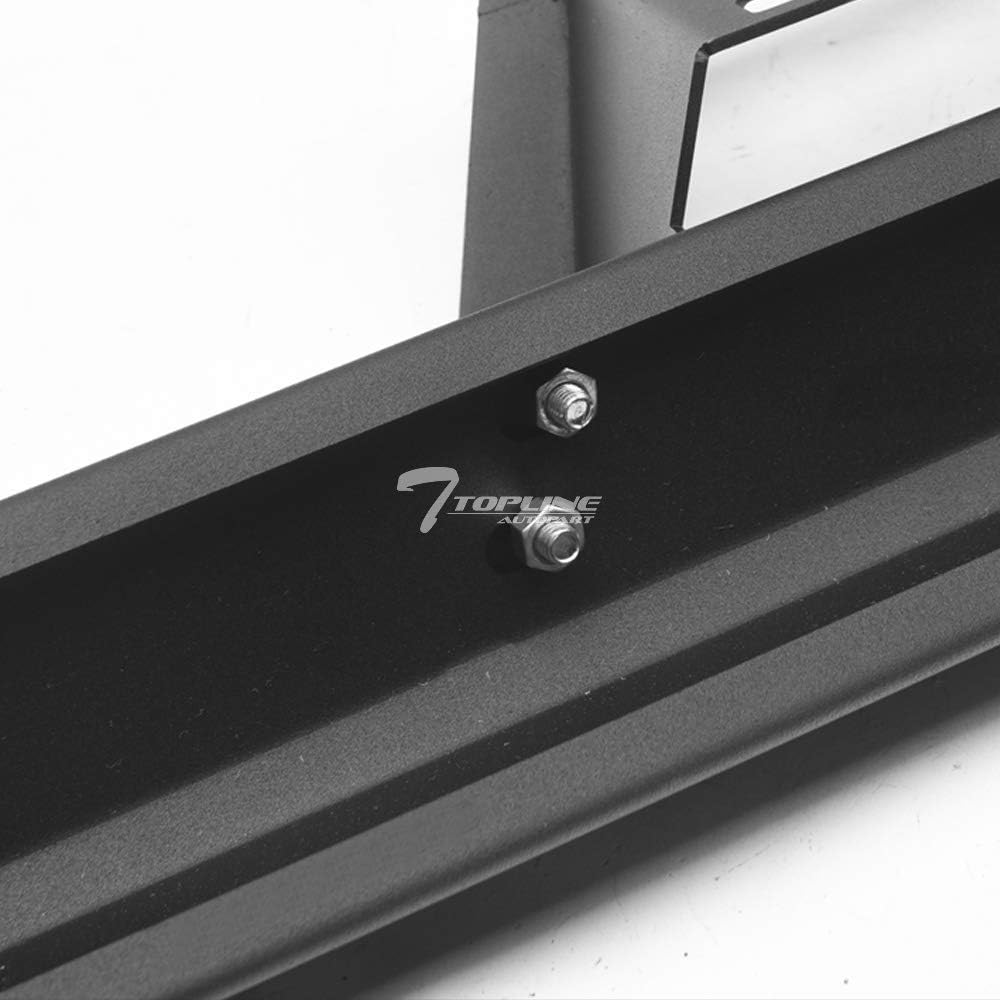 Matte Black Steel Drop Step Side Nerf Bars L5965