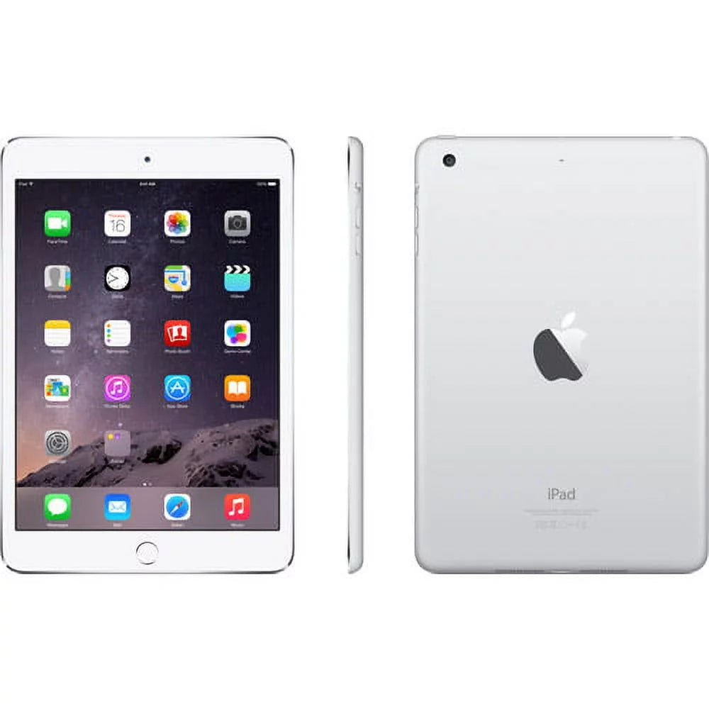 Restored Apple iPad mini 3 64GB Wi-Fi, Silver (Refurbished) T342