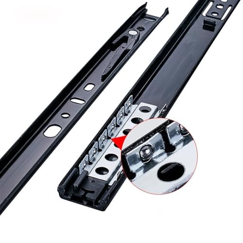 Sliding Rail Linear Bearing Slider Cold Rolled Steel Drawer Slides 8~20Inch Two-Section Cabinet Slides Furniture Hardware R248153