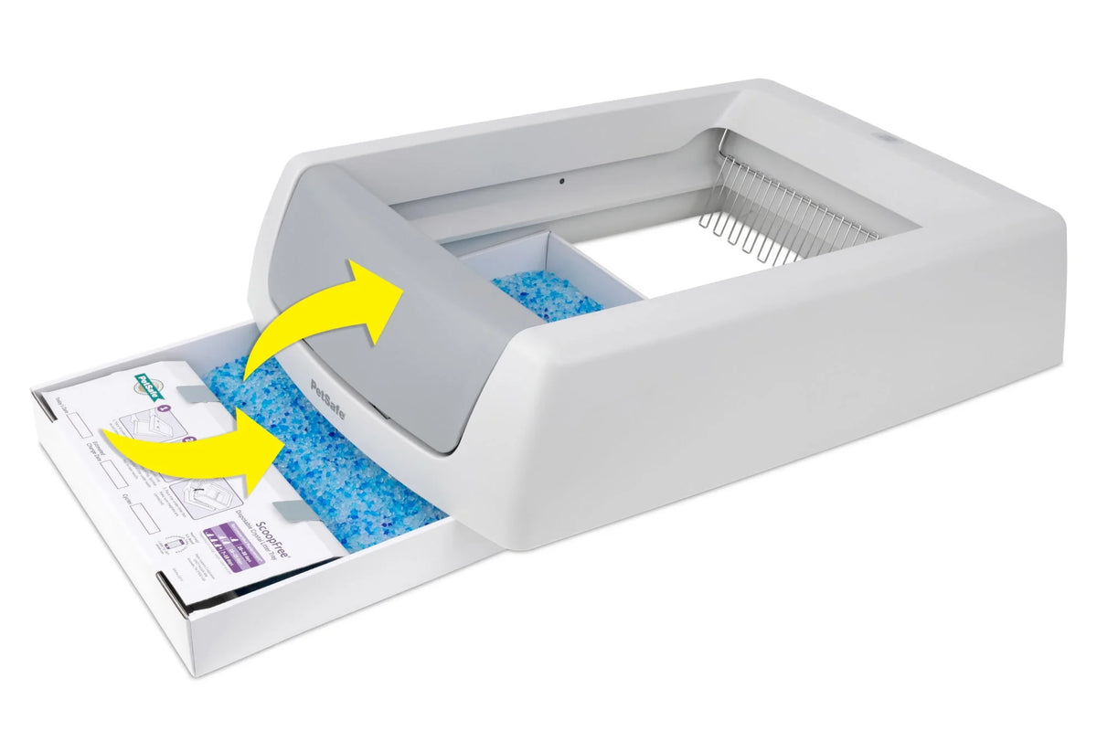 Gray Self-Cleaning Cat Litter Box B274